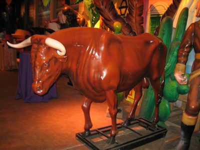 Giant bull statue.  There were lots and lots of statues...