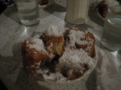 Beignets at Cafe Du Monde (so delicious).