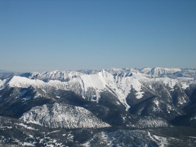 Jay and I hit the top of the mountain the day after...