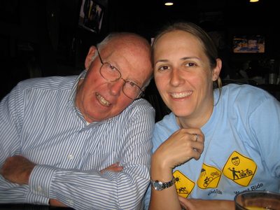 Dad and Catherine before dinner in San Luis Obispo (SLO).