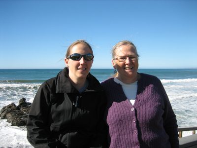 Catherine and Mom in the same place.