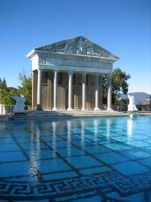 The swimming pool at Hearst Castle.  Insane.