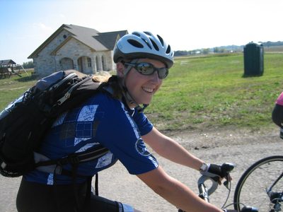 Catherine riding in the country.  Not sure what that...