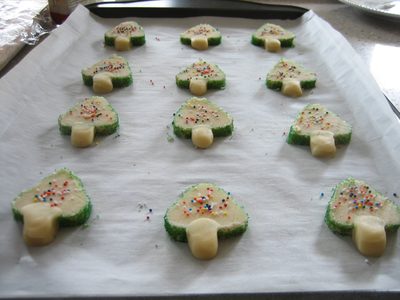 Christmas trees, made with double almond flavoring!