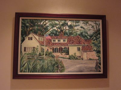 The painting of 87 Goodwives River Road.