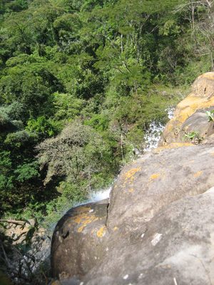 Top of the waterfall.