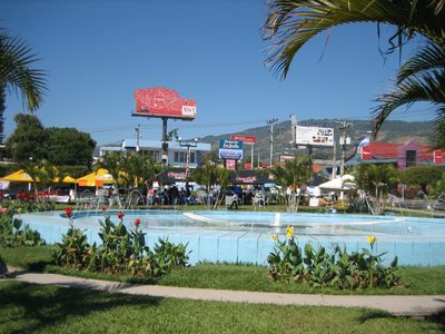 There were probably 20 booths set up around a big...