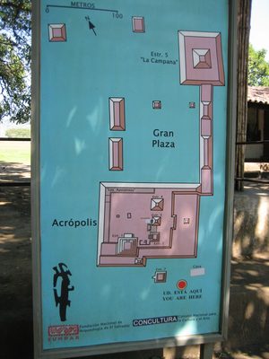 Layout of the buildings that once were.