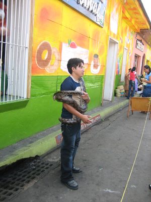 After the ruins, we went to Juayua, where a large street...