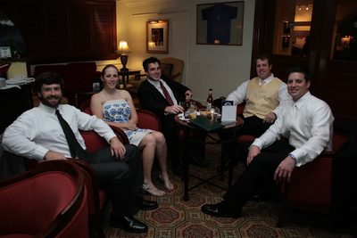 Jay, Catherine, Freddy, a member of Joey's family, and...
