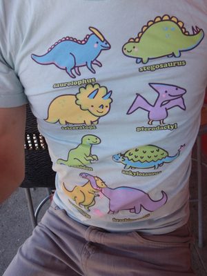 Birthday present tshirt!  Do you Know Your Dinosaurs?