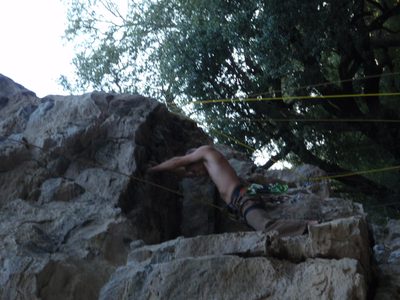 John working on the route next to Flintstones.  Mr. Slate?