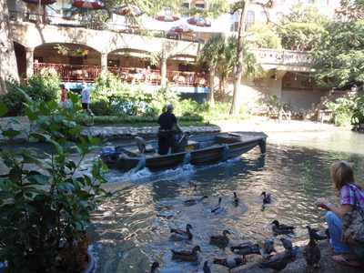 The police, policing the Riverwalk.