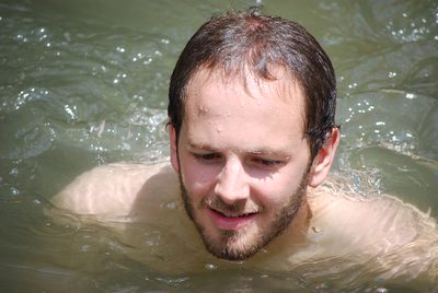 Close-up of James.