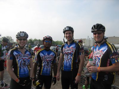 Kelsey, Susendar, Matt, and Mike at rest stop 2.
