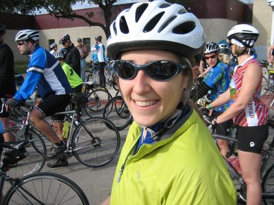 Catherine, pre-ride.