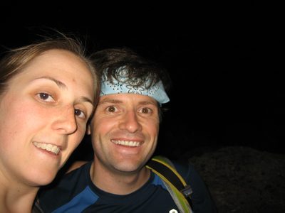Hiking down in the dark.  I had just seen a coyote!