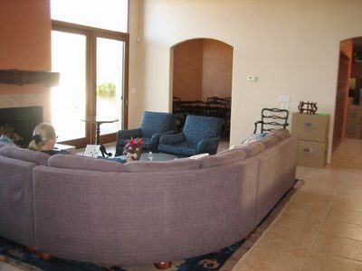 Mom and Dad's new living room, with some familiar...