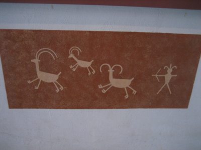 Fun little "cave art" in or near the mission.