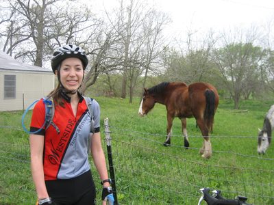 Kate near the pony.