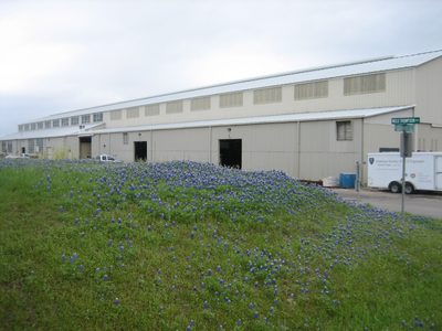 Looking back towards the lab.