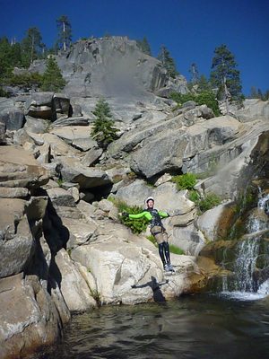 Crazy mid-air shot (with cool shadow).