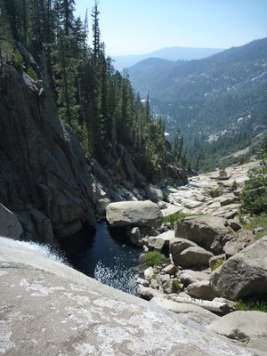 Looking downcanyon.  I think the corner of the power...