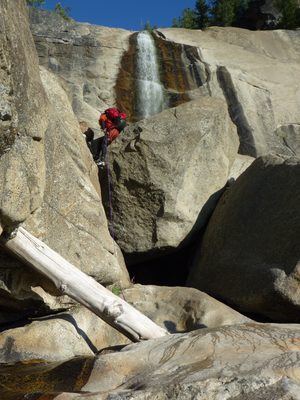 The last rap pictured was where the waterfall shown here...