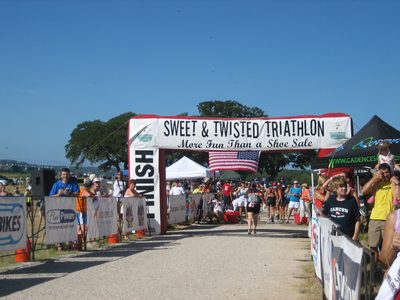 The finish line.