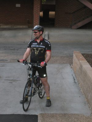 David in the TD3 parking lot.