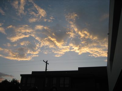 In the meantime, there were pretty clouds all around.