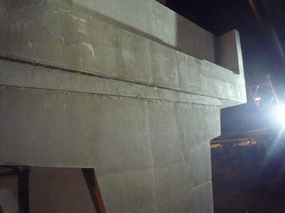 Looking at the top of the bent cap, where the second...