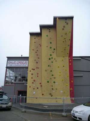 The local climbing gym in Edmonds, WA, which has an...
