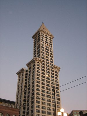 The Smith Tower.  Particularly interesting because of...