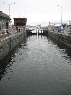 The small lock (30x150 ft), in use.
