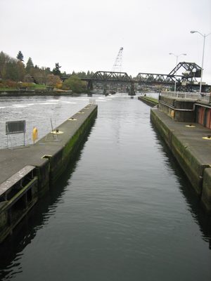 Looking out into the sound (west).