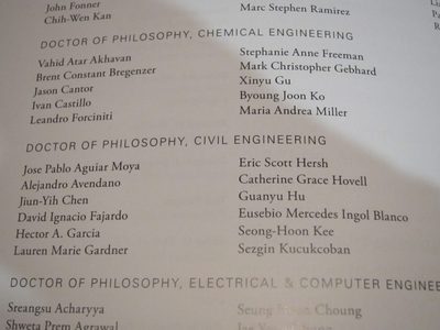 Look! My name!  This picture doesn't show the "* Having...