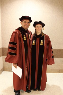 Alejandro and Catherine in the crazy robes.  Alejandro's...