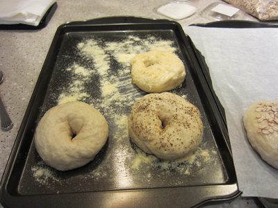 I believe there is a plane, salt-and-pepper, and asiago...