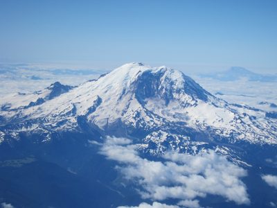 More of Rainier, with St. Helens behind.  I think this...