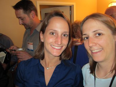 Nancy and Catherine at the margarita party.
