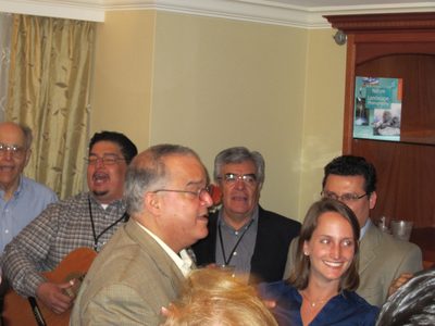 Dr. Carrasquillo got Nancy to dance, too.