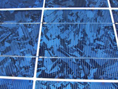 Close-up of the solar panels.  Neat.