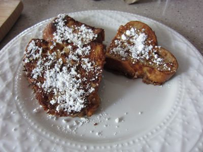 French toast made using Central Market challah bread and...