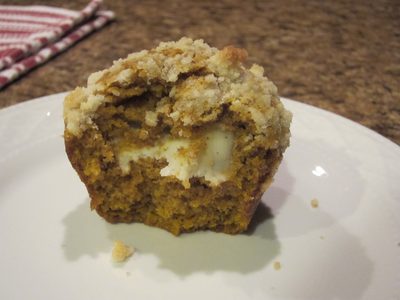 Oh, did I mention they had a cream-cheese filling?  Yum.