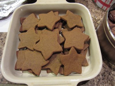 Gingerbread stars.  I have given up on lots of different...