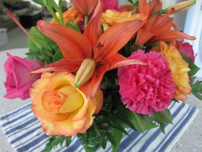 Flowers Mom and Dad sent on the day of my defense. ...