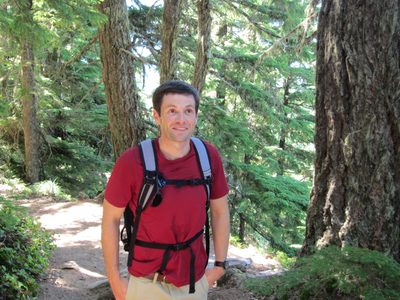 Jay looking stoked to be on the "ridge" part of the...