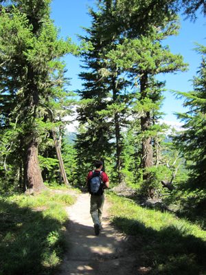 Jay hiking...