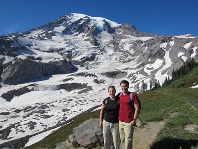 A guy was out photographing at Glacier Point, so we...